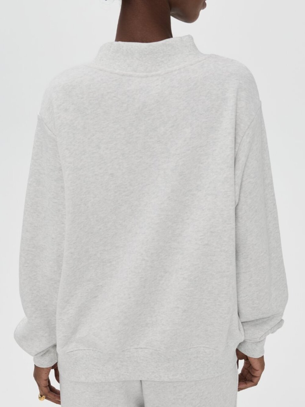 PARKE Mockneck Sweatshirt Size S/M🍭💙 Gray + Denim Blue - Picture 9 of 9